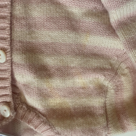 Petit Bateau pink striped onesie baby girl 12m - Picture 2 of 5